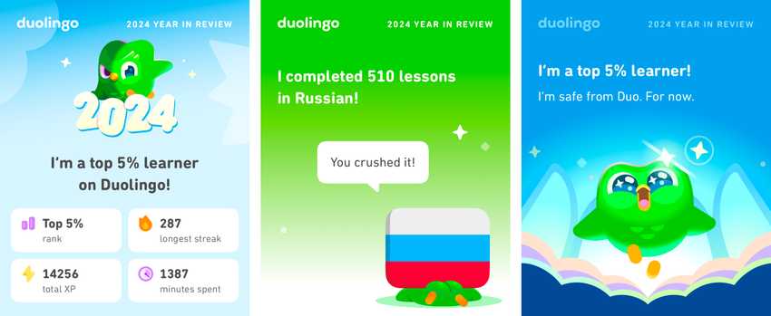 I made progress learning Russian on Duolingo