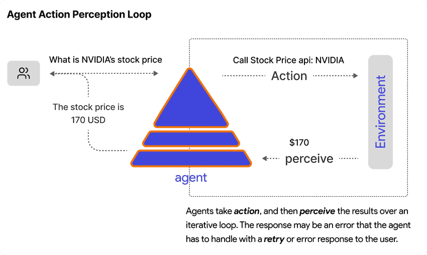 The agent action-perception loop